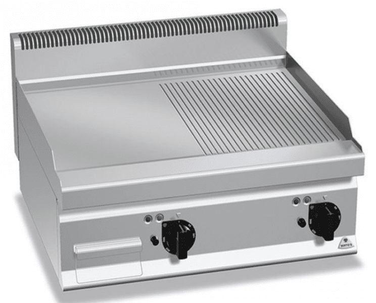 plancha lisa y ranurada