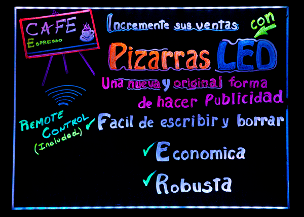 pizarra led