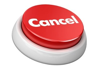 Boton de cancelar para hosteleria