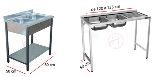 fregaderos de acero inoxidable