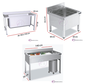 fregaderos de gran capacidad